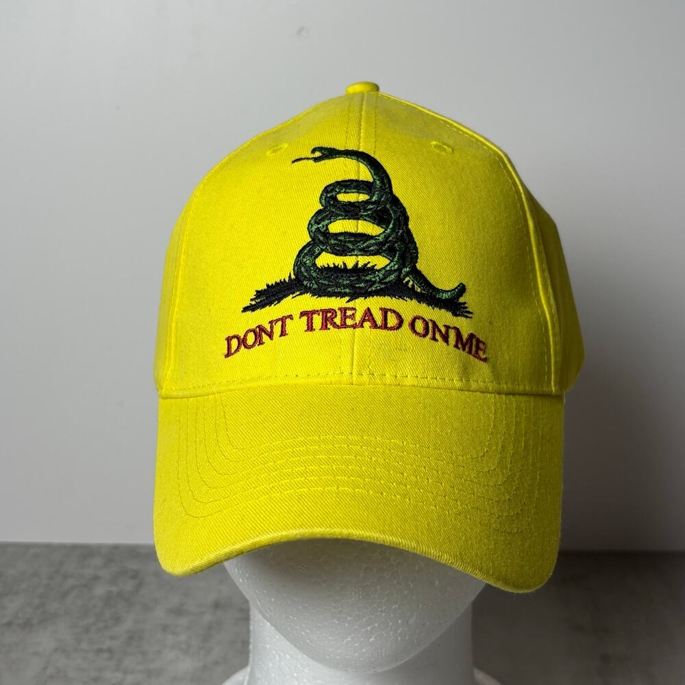 Don’t Tread On Me Gadsen Yellow Adjustable Baseball Cap Adult